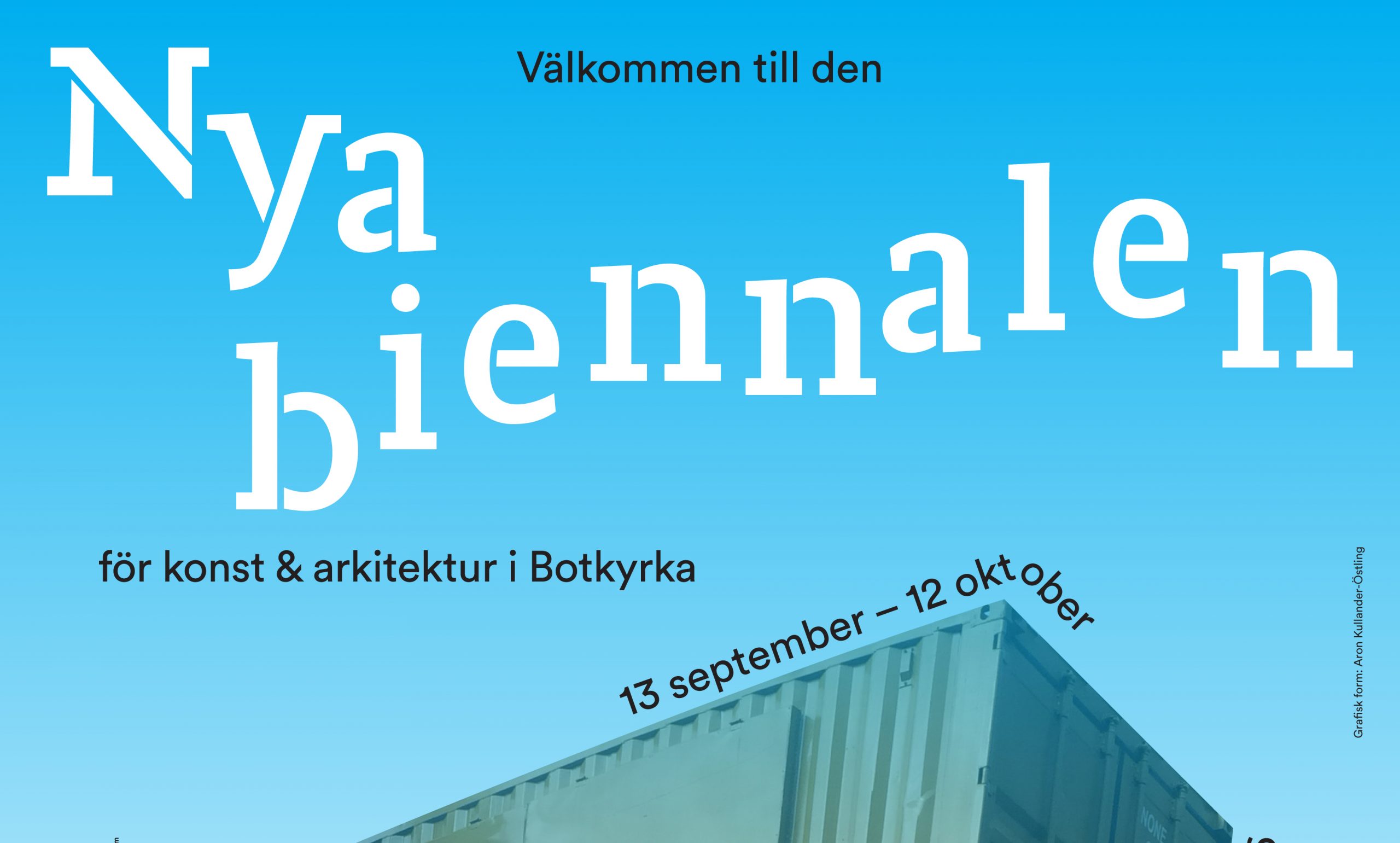 The New Biennial for Art & Architecture in Botkyrka. Graphics: Aron Kullander Östling