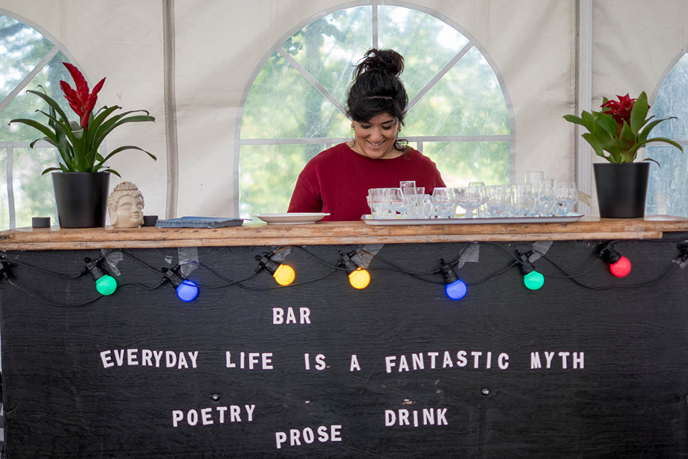 Nisrine Boukhari, Poetry Prose Drink, 2017 Photo: Anneli Bäckman