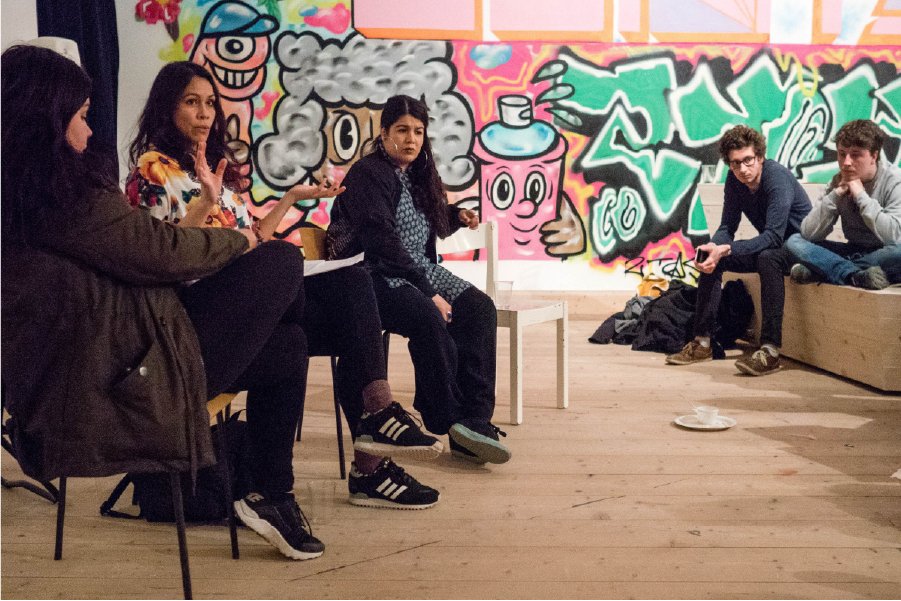Sany, Girl Power, Talk with Nachla Libre and Macarena Dusant at Botkyrka konsthall. Photo: Anneli Bäckman